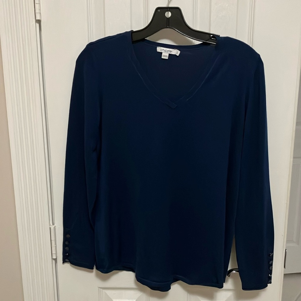 Chico’s Navy Sweater. Size-2. US L